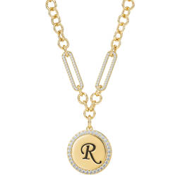 Sparkling Initial Pendant 11433 0012 r initial r