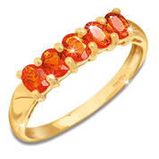 burning desire fire opal 9ct gold ring UK BUFR a main