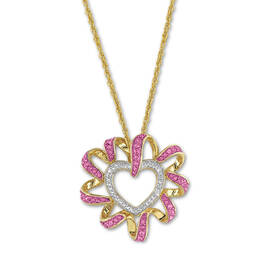 heart swirl birthstone pendant UK HSBP j ten