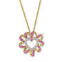 heart swirl birthstone pendant UK HSBP j ten