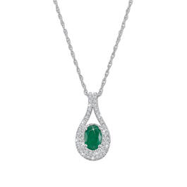 emerald enchantment 14ct gold pendant UK EEGP b two