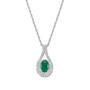 emerald enchantment 14ct gold pendant UK EEGP b two