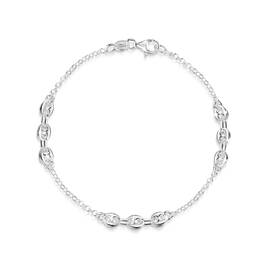 italian mariner link silver bracelet UK IMAB a main