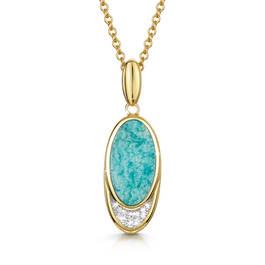 siren of the sea amazonite pendant UK SISAP a main
