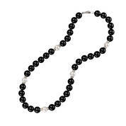 mystic splendour pearl onyx necklace UK MSPON a main
