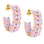Sparkling Flowers Hoop Earrings 12011 0051 a main