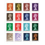 the elizabeth ii definitive stamp collec UK QESC c three
