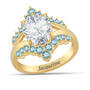 Personalised Birthstone Tiara Ring, Personalized Birthstone Tiara Ring 10729 0017 c march