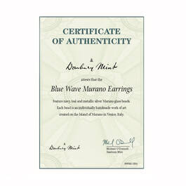 blue wave murano earrings UK BWME d four