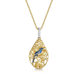 golden paradise songbird necklace UK GPSN a main