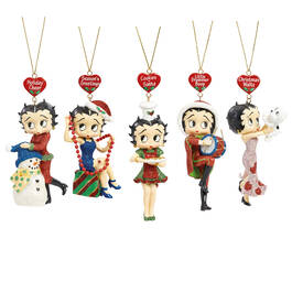 the betty boop glitter ornament set UK BBXGO a main