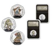 the complete dinosauria silver proof set UK DSPS a main