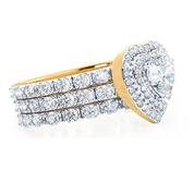 love everlasting diamonde ring set UK LEDR b two