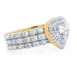 love everlasting diamonde ring set UK LEDR b two
