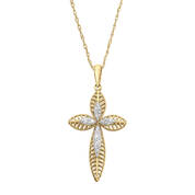 divine in diamonds 14ct gold cross pendant UK DDGCP a main