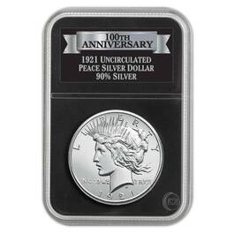 the uncirculated peace silver dollar col UK PCN c three