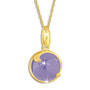 lovely lavender jade 9ct gold pendant UK LLJGP a main