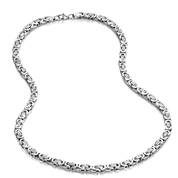 mens stainless steel byzantine chain UK MEBYN a main
