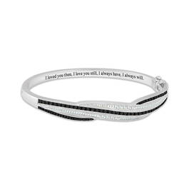 Forever Black White Diamond Bangle 11278 0010 a main