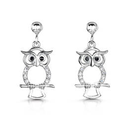 birds of the night silver earrings UK BOTNE a main