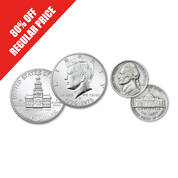 jefferson wartime silver nickel and uncirculated kennedy bicentennial silver half dollar UK SIC a main