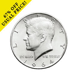 1964 kennedy half dollar UK CCAJK a main