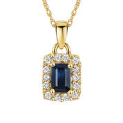 9CT SAPPHIRE AURORA PENDANT UK GOSAP a main