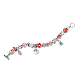 sparkling hearts charm bracelet collection UK DLSHB a main