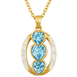 i love you birthstone pendant UK ILYBP2 c three
