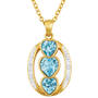 i love you birthstone pendant UK ILYBP2 c three
