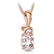 desire morganite and diamond pendant UK DSMDP a main