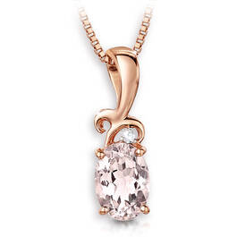 desire morganite and diamond pendant UK DSMDP a main