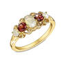 venus and mars opal and garnet ring UK VMOGR a main