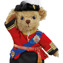 Merrythought Lifetime of Service Bear UK MQMB c closeup