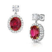 royal ruby pendant with free earrings UK RORPS a main