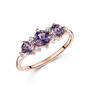 amethyst trio glamour ring UK AMTGR a main