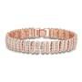 Captivating Copper S-Link Bracelet, Captivating in Copper Simulated Diamond Bracelet 6576 001 9 1