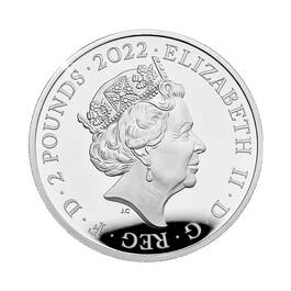 2022 peter rabbit 1oz silver proof colour coin UK PRSP b two