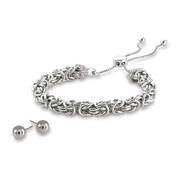 Silver Sophistication Byzantine Bolo Bracelet 2938 001 1 1
