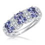 super sparkle tanzanite silver ring UK XTSSR a main