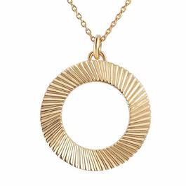 Golden Waves Pendant  Earring Set 6421 001 6 2