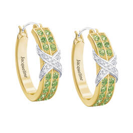 birthstone diamond kiss personalised ear UK BDKPE h eight