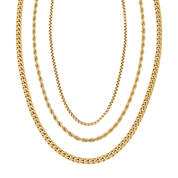 mens golden trio chain set UK MGCTS a main