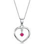 gift of love silver ruby pendant UK GOLSRP a main