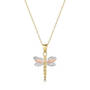 9ct gold dragonfly dreams pendant with free earrings UK GODFS a main
