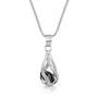 mystical encased black crystal pendant with free earrings UK EBCPS a main