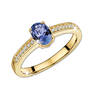 9ct gold tanzanite and diamond temptation ring UK GTDTR a main