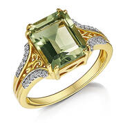 honeydew green amethyst ring UK HDGAR a main