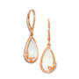 mother of pearl diamond petal earrings UK MPPE a main
