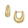 GOLDEN MODERN HUGGIE HOOPS UK GOMOE b angle